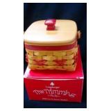 Longaberger Red 2000 Let it Snow Basket