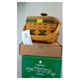 Longaberger Green 2000 Let it Snow Basket