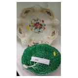 Rosenthal Floral China Bowl & Majolica-style Bowl