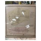 Vintage Map of Elizabethtown & Adamstown Burough