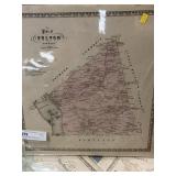 Vintage Map Plan of Fulton Township & Plan of