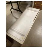 Primitive White Painted Dough Box with Lid