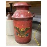 Vintage Drop Handled Milk Can