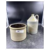 Stoneware Crock & Jug