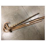 (4) Walking Sticks/ Canes