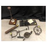 Tray: Early Items incl. Apple Corer, Knife