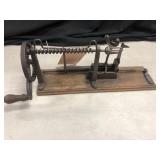 Primitive Apple Peeler Mounted on Original
