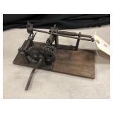 Apple Peeler Mounted on Original Board