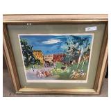 Original Watercolor Paris Street Scene