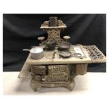 Vintage Eagle Miniature Cast Iron Stove