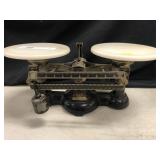 Vintage Ohaus Painted Iron Balance Scales
