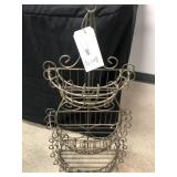 Vintage Hanging Wire & Metal Planter