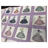 Vintage Lavender Bonnett Lady
