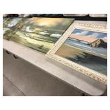 3 Oil on Canvas/ Board Paintings.