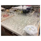 Formal Etched Glass Stemware