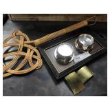 Barometer, Rug Baeater and Belt Buckles