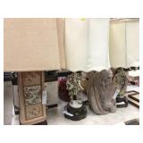 4 Oriental Style Table Lamps