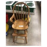 Oak High Chair