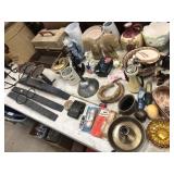 Table: Desk Lamp, Chip Can, Bookends, etc