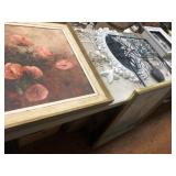 Table: Decorative Prints, Mirrors, Wall Hangings