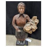 Vintage Plaster of Paris Lady