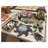 Figurines, Humming Bird Feeder, Potting Supplies,