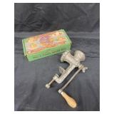 Griswold Patty Mold Set & Meat Grinder