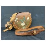 Vintage Leather Purse & Alligator Belt