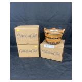 (3) Longaberger Miniature 2002 Corn Baskets
