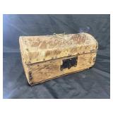 Hide-Covered Dome Top Trunk