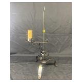 Contemporary Wrought Iron Adjustable Table Light