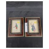 2 Oriental Paintings on Rice Paper