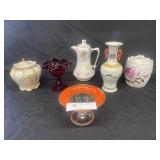 Tray: Decorated China