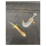 2 Knives- Queen Cutlery Classic Stag Handled Knife