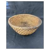 Primitive Rye Straw Woven Basket