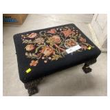Victorian Needlepoint Footstool