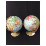 2 World Globes