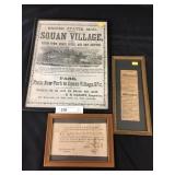 Contemporary Framed Mail Advertisement,