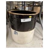 6 Gallon McCoy Pottery Two Tone Storage Crock