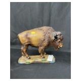 Plaster Buffalo Figurine