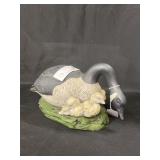 Porcelain Goose with Goslings