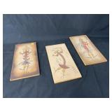 3 Pcs of Native American Sand Art