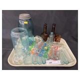 Tray: Mason Jars & Apothecary Bottles