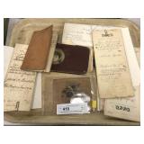 Tray: Ephemora from Lancaster County,