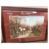 Large Contemporary Fox Hunt Scene