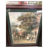 Contemporary Framed Fox Hunt Scene