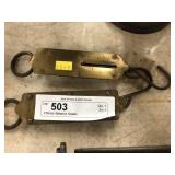 2 Brass Balance Scales