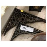 2 Pair of Primitive Shelf Brackets