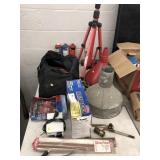 Battery Backup, Door Knob, Funnel, Brazing Rods,