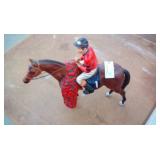 Horse & Jockey Decantor Bottle, Plaques,